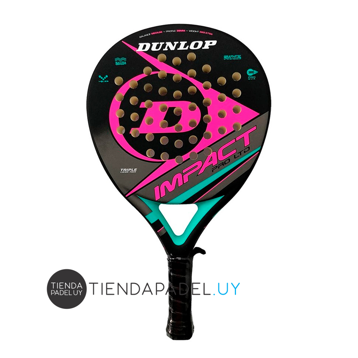Pala de Padel Dunlop X-treme Pro LTD Pink – Tienda Padel Uy